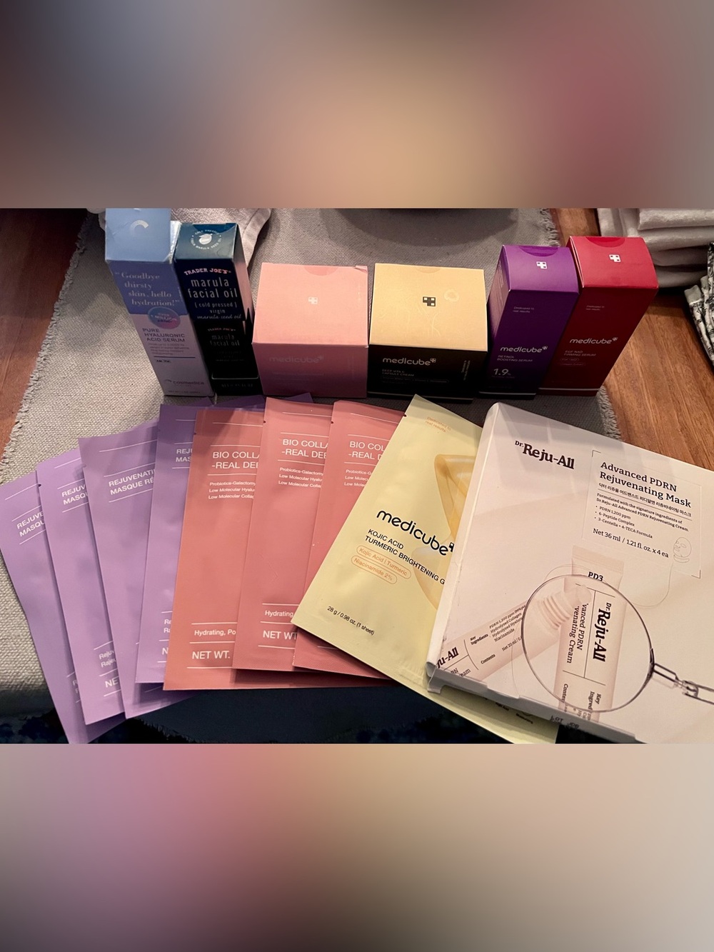Bundle of BioDance, Medicube & Reju All overnight masks, serums & moisturizers